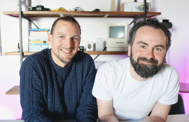 Christian Byza and Arndt Voges, co-founders of Purple AI